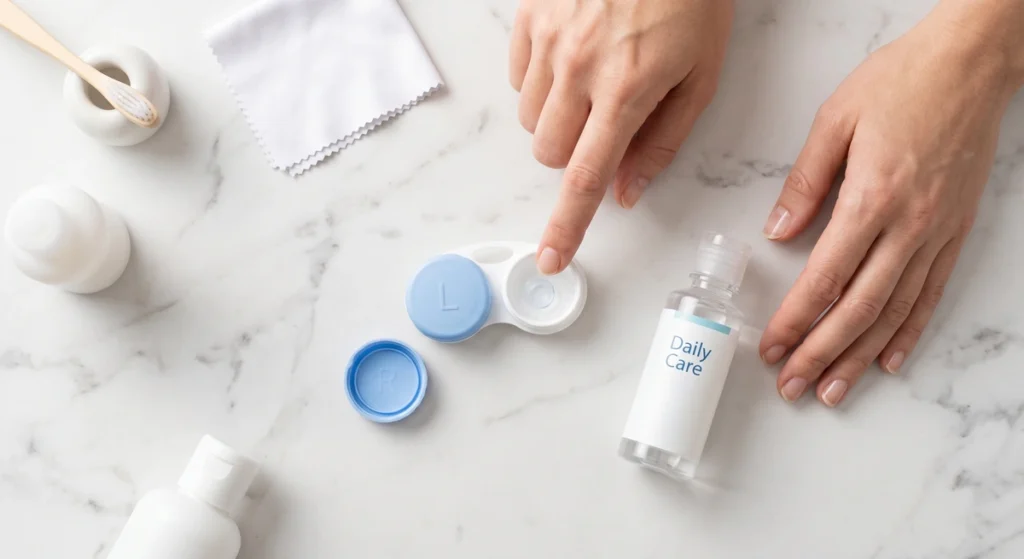 checking if contact lens is inside out