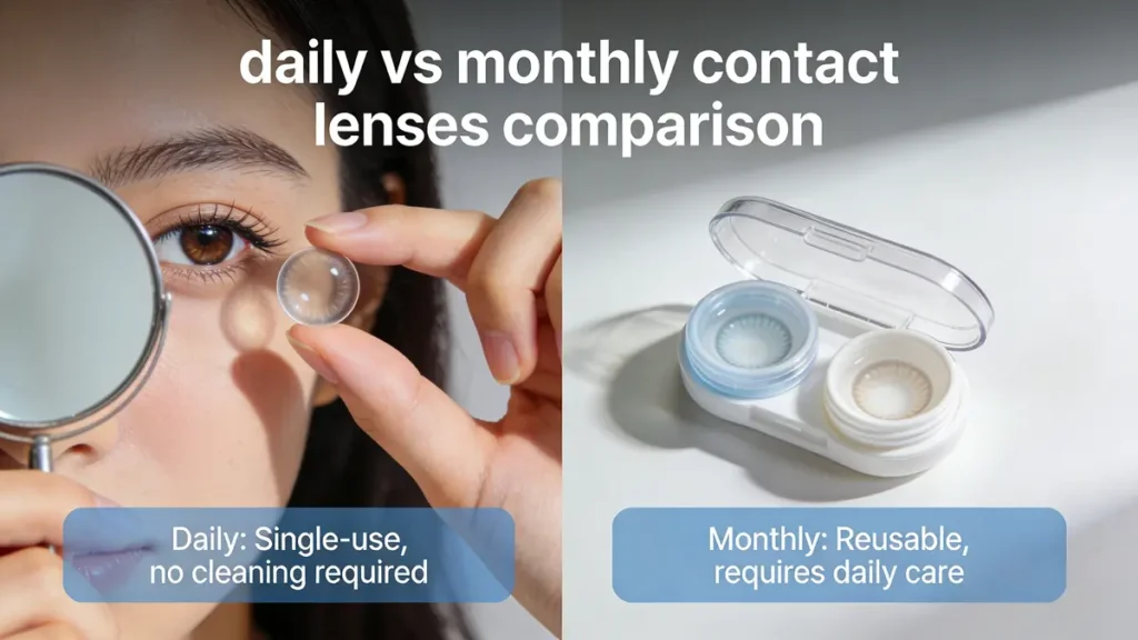 daily vs monthly contact lenses comparison