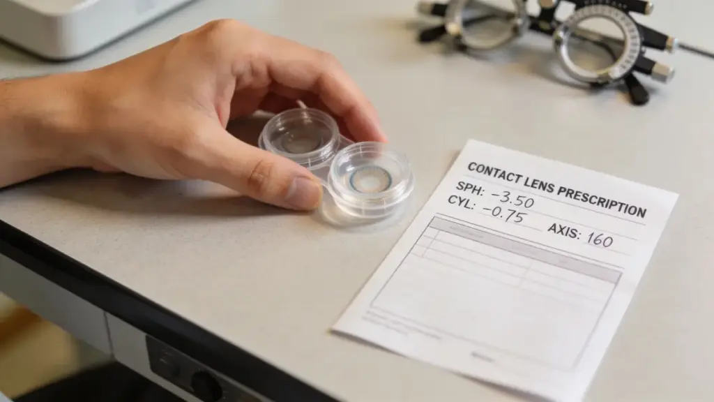 peripheral distortion through thick minus glasses lens at high myopia prescription