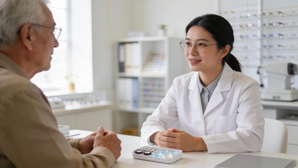 optometrist contact lens consultation after cataract surgery